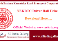 NEKRTC Driver Cum Conductor Document Verification Hall Ticket