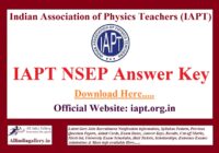 NSEP Answer Key