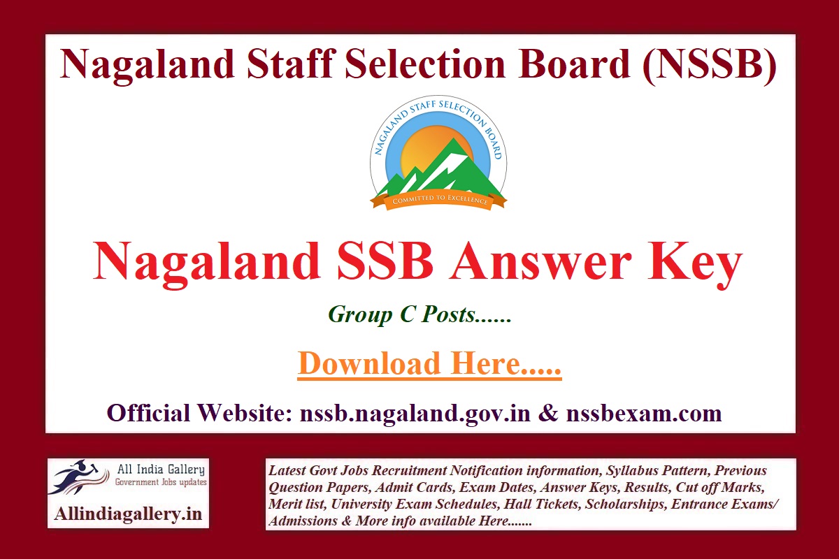 NSSB Group C Answer Key