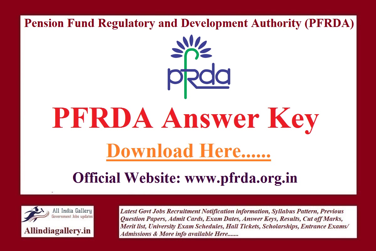 PFRDA Answer Key