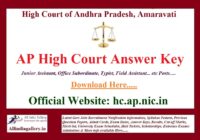 AP High Court Answer Key