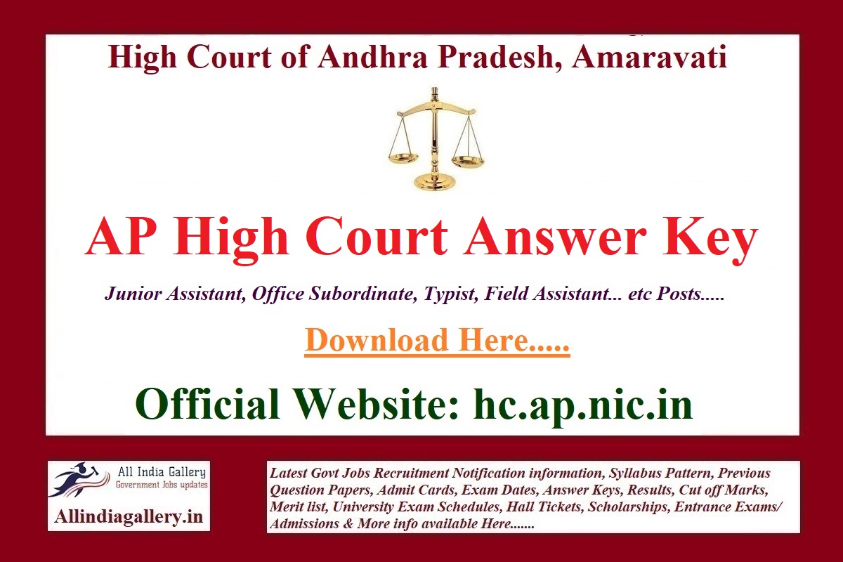 AP High Court Answer Key