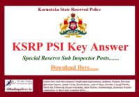 KSRP PSI Key Answer