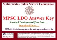 MPSC Livestock Development Officer Answer Key