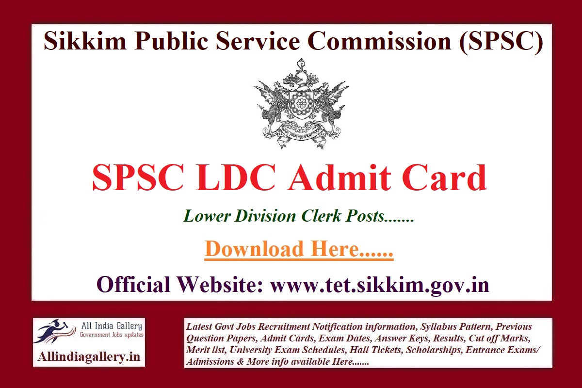 SPSC LDC Admit Card