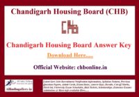 Chandigarh Housing Board Answer Key