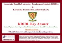KRIDL AE JE SDA FDA Key Answer