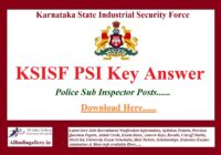 KSISF PSI Key Answer
