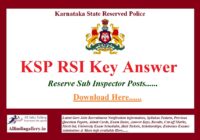 KSP RSI Key Answer