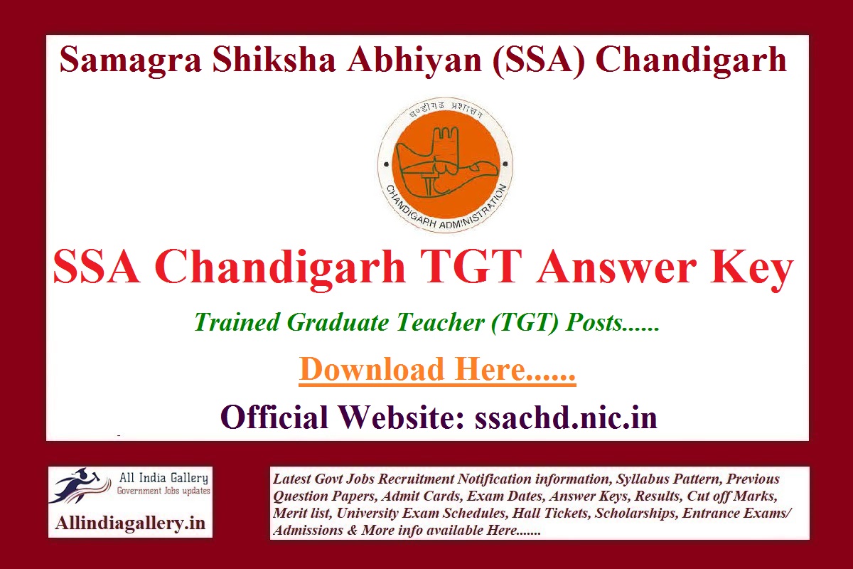 SSA Chandigarh TGT Answer Key