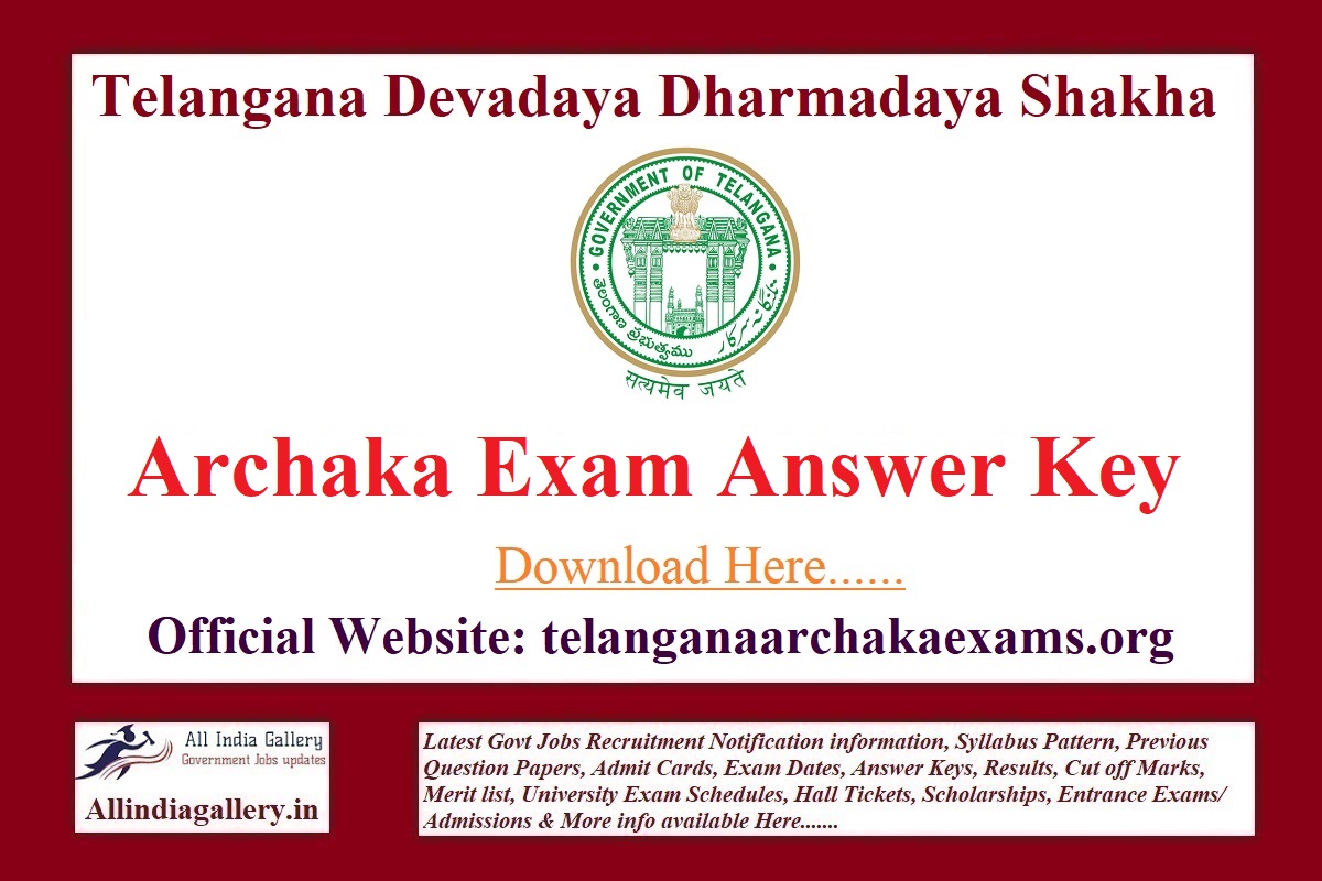 TS Archaka Exam Answer Key