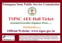 TSPSC AEE Hall Ticket
