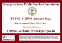 TSPSC CDPO Answer Key