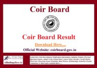 Coir Board Result