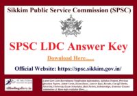 SPSC LDC Answer Key