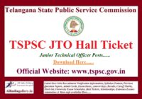TSPSC JTO Hall Ticket