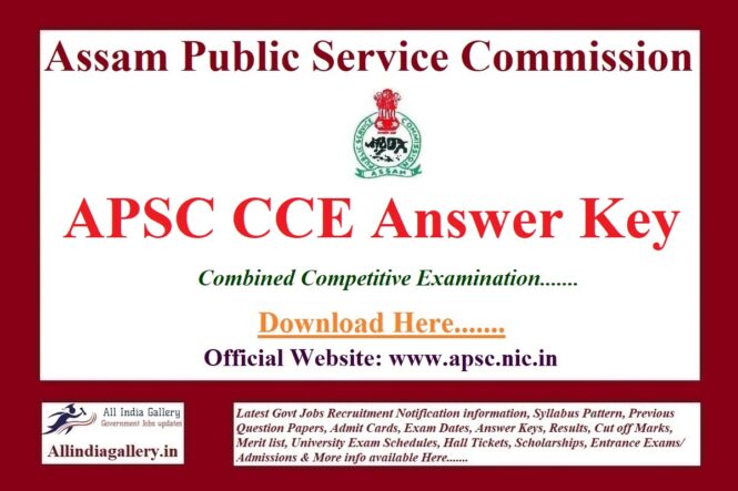 APSC CCE Answer Key