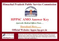 HPPSC AMO Answer Key