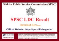 SPSC LDC Result