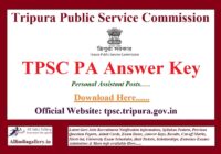 TPSC Personal Assistant Answer Key