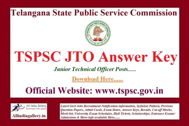 TSPSC JTO Answer Key