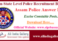 Assam Police Excise Constable Answer Key