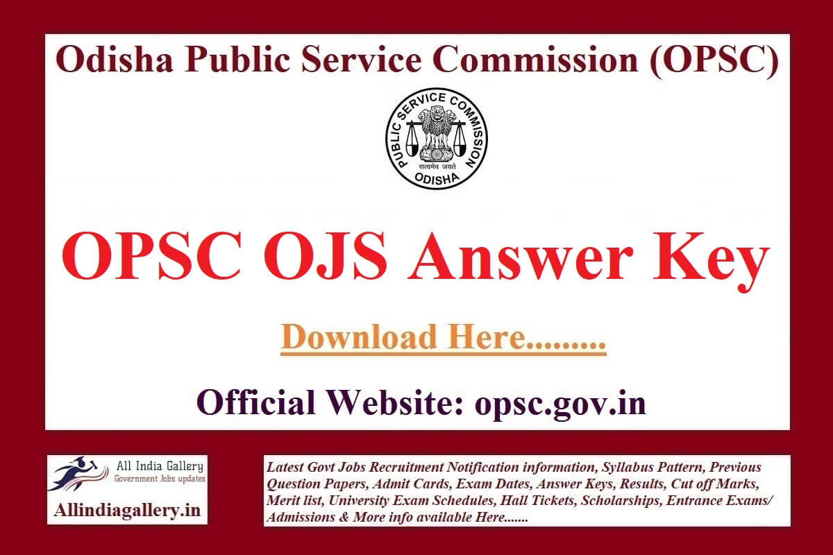 OPSC OJS Answer Key