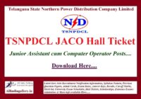 TSNPDCL JACO Hall Ticket