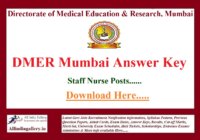 DMER Mumbai Answer Key