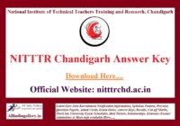 NITTTR Chandigarh Non Teaching Answer Key