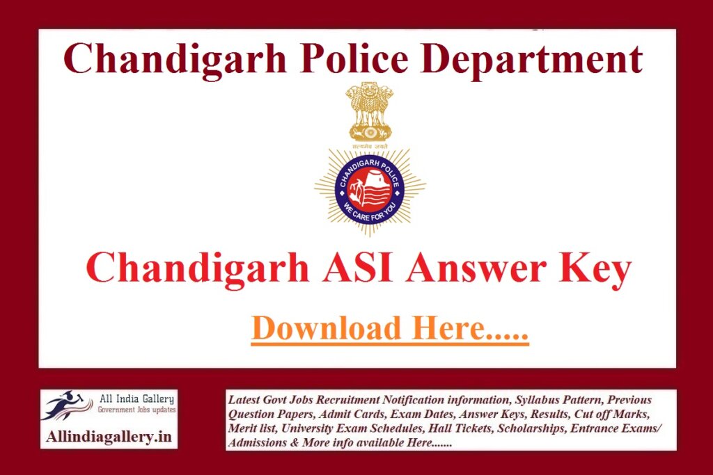 Chandigarh ASI Answer Key