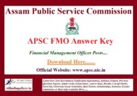 APSC FMO Answer Key