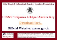 UPSSSC Rajaswa Lekhpal Answer Key