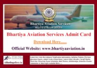 Bhartiya Aviation Services Admit Card