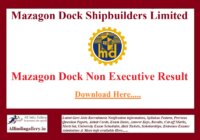 Mazagon Dock Non Executive Result