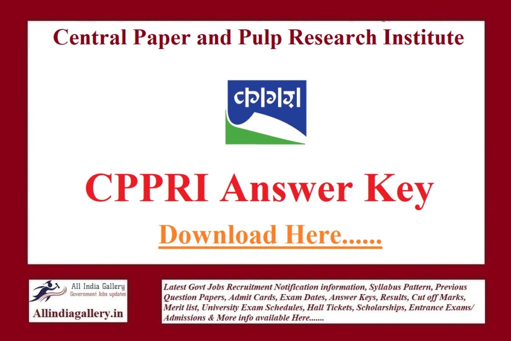 CPPRI Answer Key