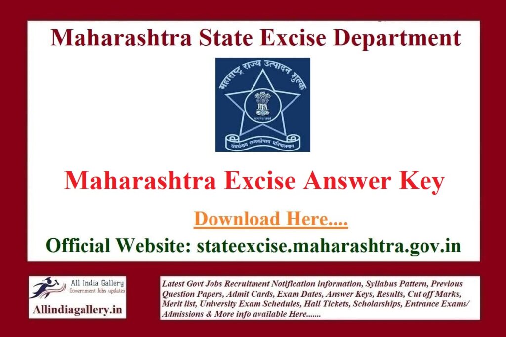 Maharashtra State Excise Answer Key