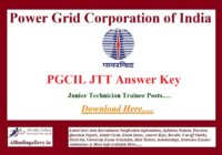 PGCIL Junior Technician Trainee Answer Key